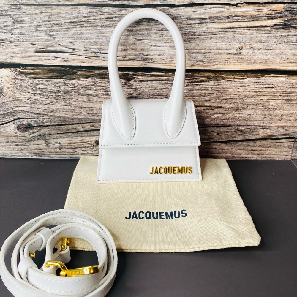 Jacquemus MINI Le Chiquito White Bag Authentic and Great Condition